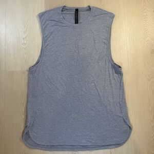 Lululemon Sleeveless Blue Tank Top Shirt Men's Size L Athletic Gym
